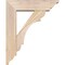 Ekena Millwork Olympic Traditional Smooth Bracket w/ Offset Brace, Douglas Fir, 5 1/2"W x 18"D x 22"H BKT0604X18X22OLY01SDF - alternate 4